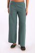 Reversible straight leg pants in cotton blend jacquard